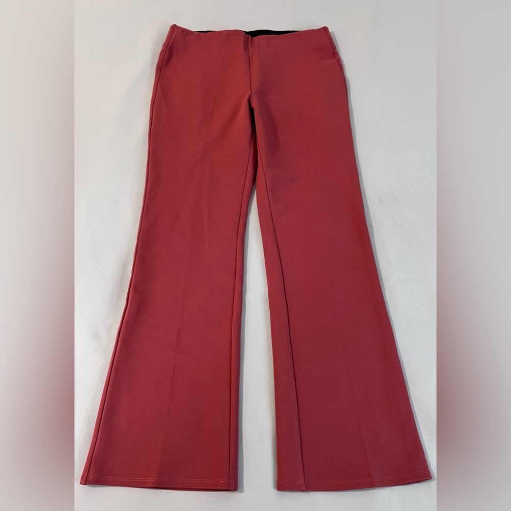 SOFT SURROUNDINGS Pants Womens Sz M Perfect Ponte Pull-on Bootcut Stretch Coral